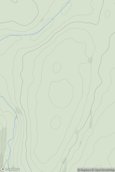 Thumbnail image for Pentre [Carmarthen to Vale of Neath] showing contour plot for surrounding peak